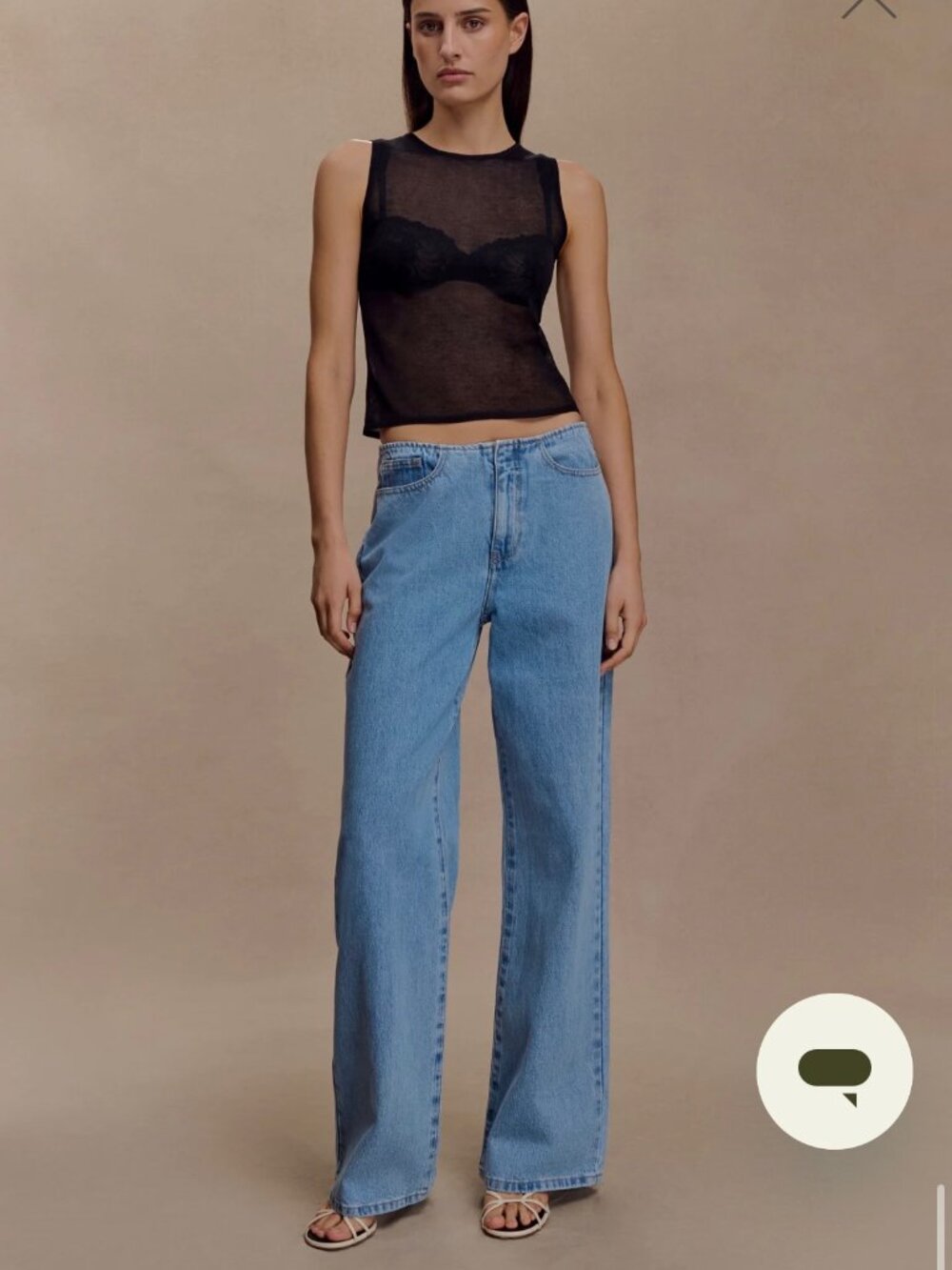 NWT Meshki Caitlin Mid Rise Denim Jeans - Classic Blue, Size: 27